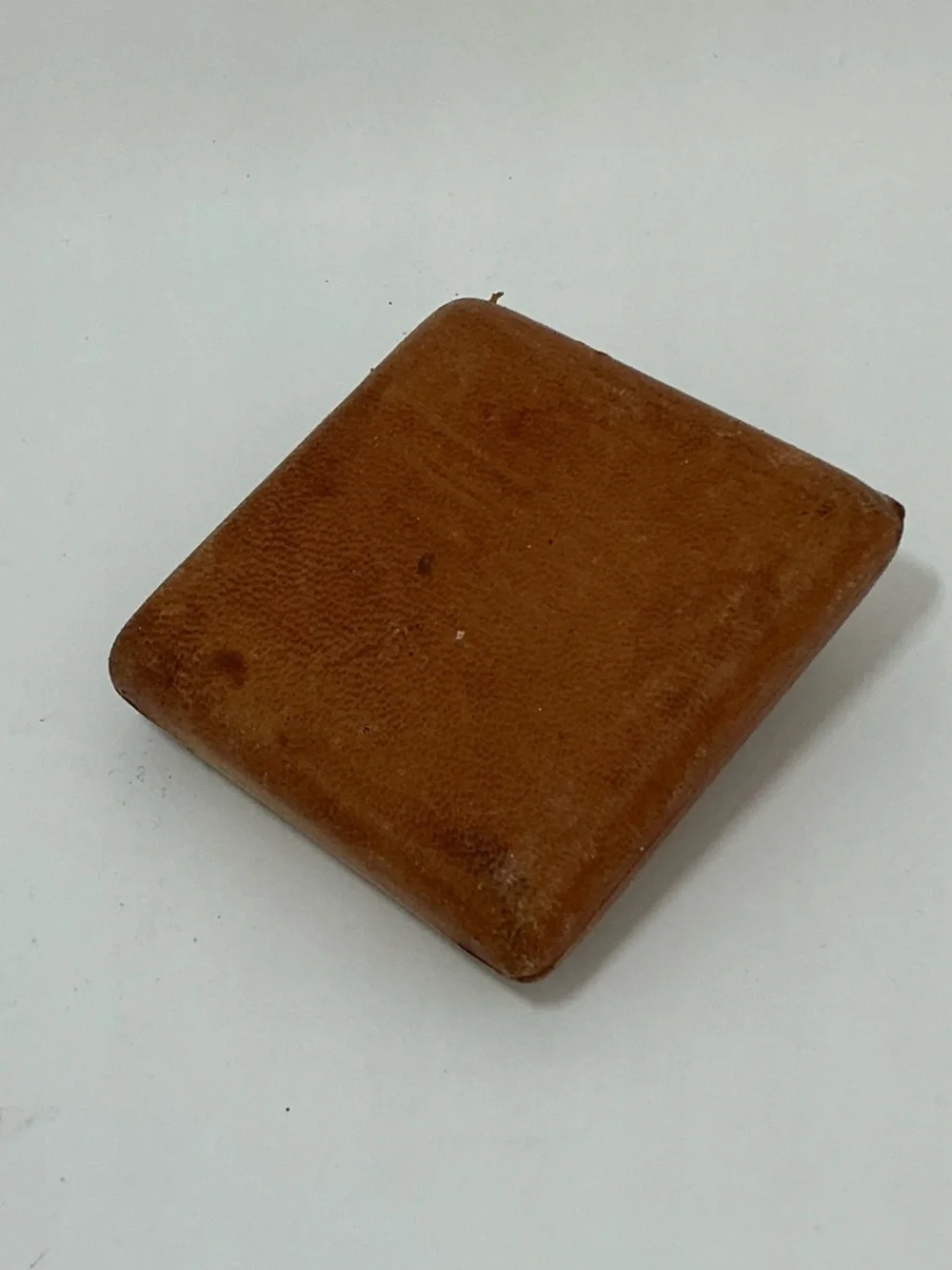 Leather Square Coin Pouch - Tan